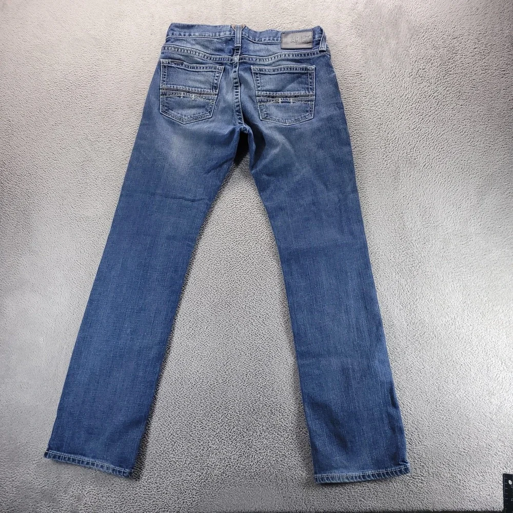Ariat M7 Jeans Mens 32x34 Blue Rocker Straight Medium Wash Stretch Denim Comfort